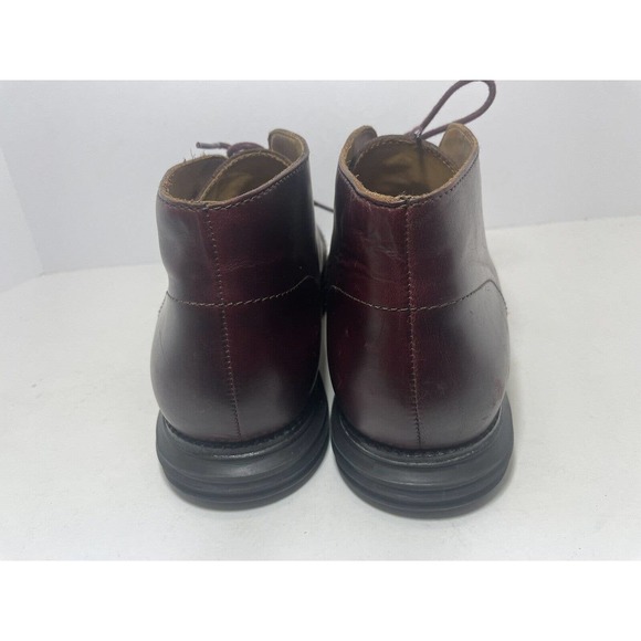 Cole Haan Lunarlon Men’s High top Leather Boots Burgundy Size 12M‎ - Picture 4 of 9